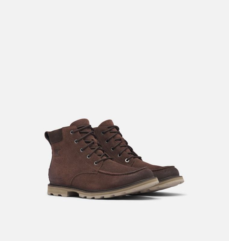 Sorel Herr Stövlar Mörk Brun - Fulton™ Moc Toe - QLE-583271